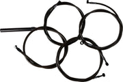 LA Choppers Complete Midnight Braided Handlebar Cable/Brake Hose Kit For Harley Davidson FLHRXS 1868 ABS 2024 Standard - Black/Clear-Coated