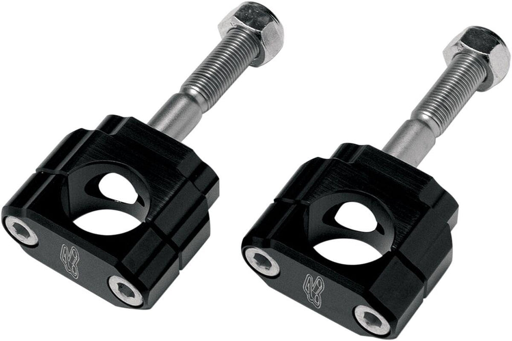 Renthal Rubber-Mounted Handlebar Clamp For Moto Guzzi Breva 750 2005-2007 - Black