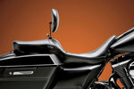 LE Pera Maverick Seat With Backrest For Harley Davidson FLHR 1584 2008-2011 Smooth - Black