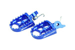 Scar Evolution Foot Pegs For Yamaha WRF250 2025-2026 - Blue