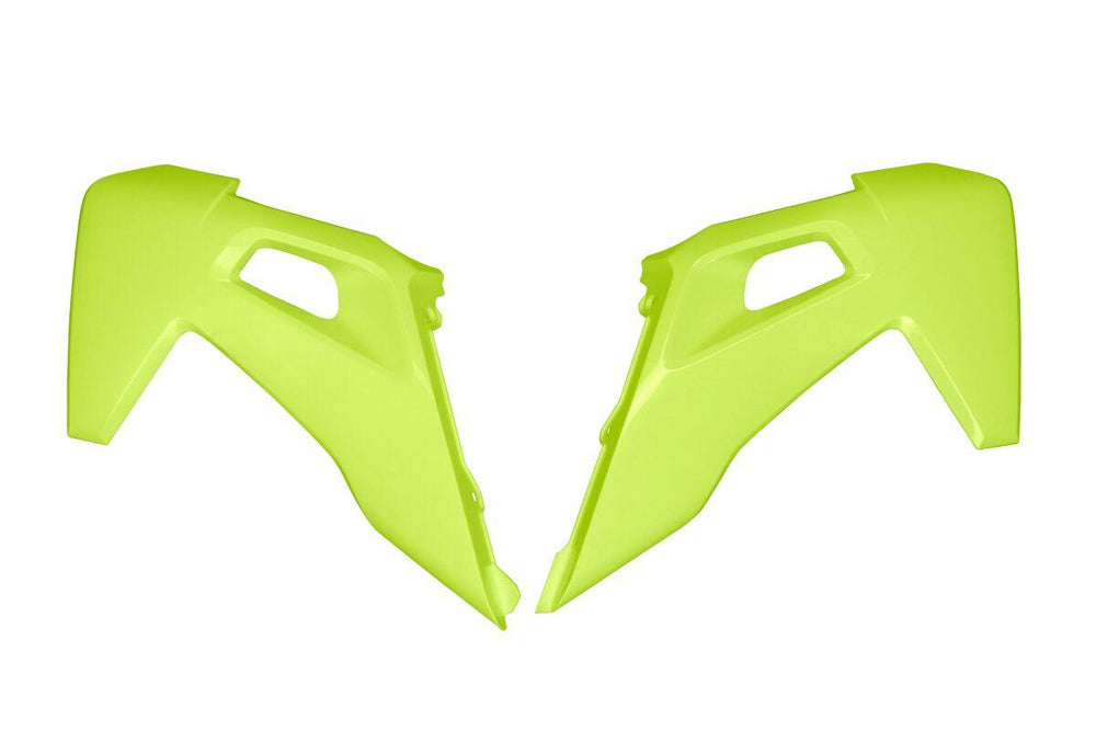UFO Radiator Scoops For Husqvarna FC250 2016-2022 - Fluorescent Yellow