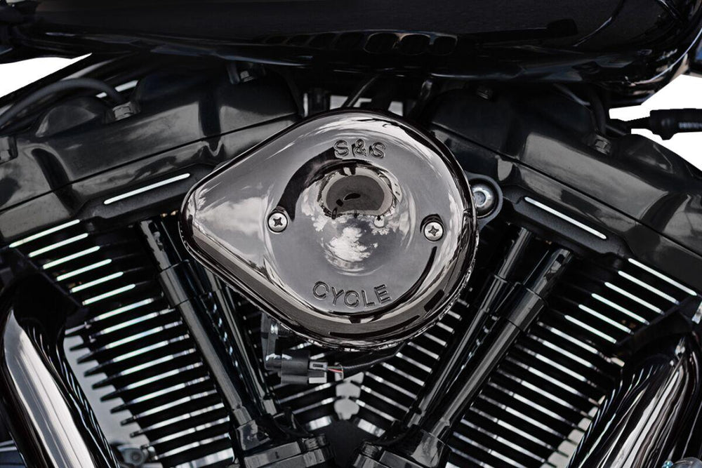 S&S Cycle Stealth Teardrop Air Cleaner Cover For Harley Davidson FLDE 1750 2018-2020 - Lava Chrome