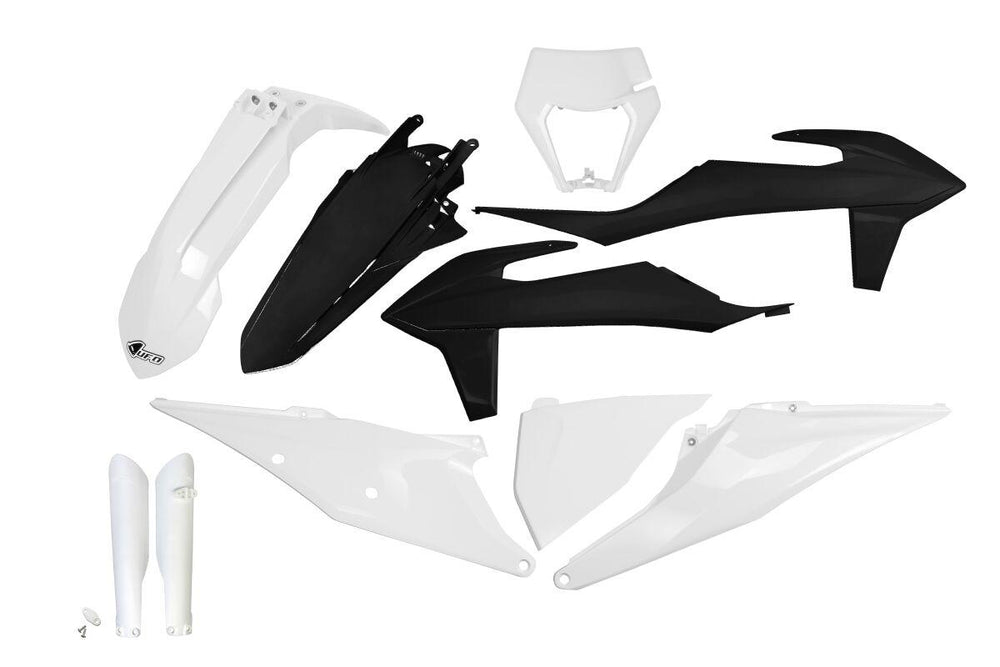 UFO Plastics Kit For KTM EXC150 TPI 2020-2023 - Black/White
