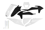 UFO Plastics Kit For KTM EXC150 TPI 2020-2023 - Black/White