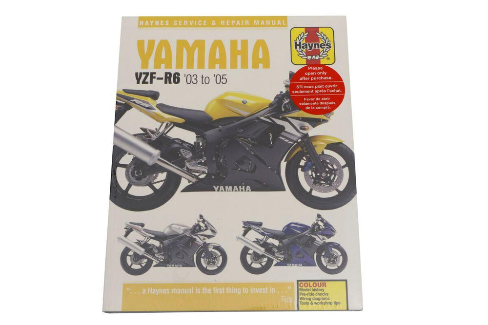 Haynes Service Manual For Yamaha YZF-R6 600 2003-2005