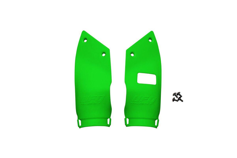 UFO Front Number Board Extenders For Kawasaki KX250 2021-2026 - Fluro Green