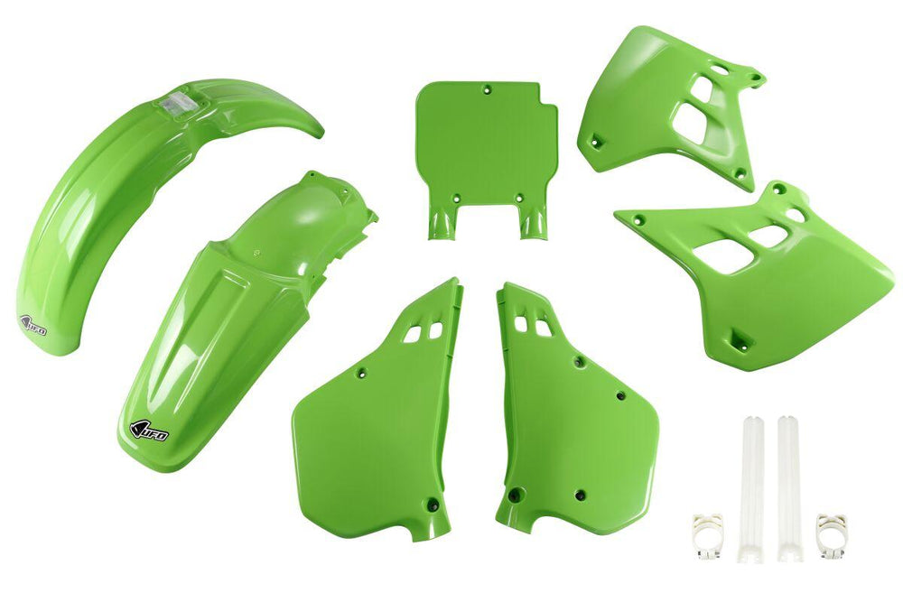 UFO Plastics Kit For Kawasaki KX250 1990-1991 Front Left Rear Right