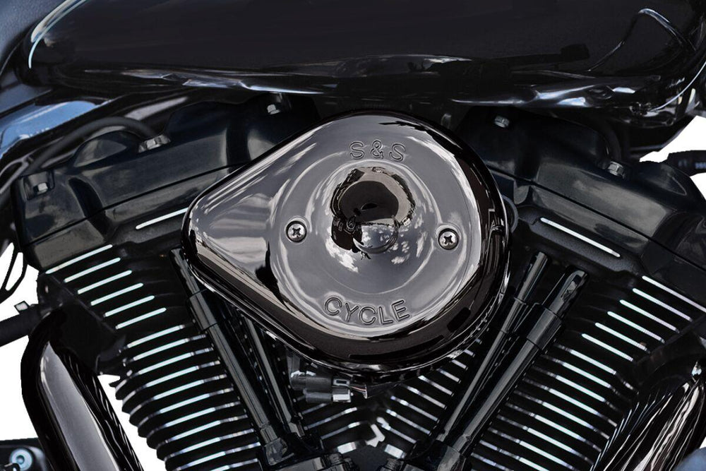 S&S Cycle Teardrop Stealth Teardrop Air Cleaner Cover For Harley Davidson FLDE 1750 2018-2020 - Lava Chrome