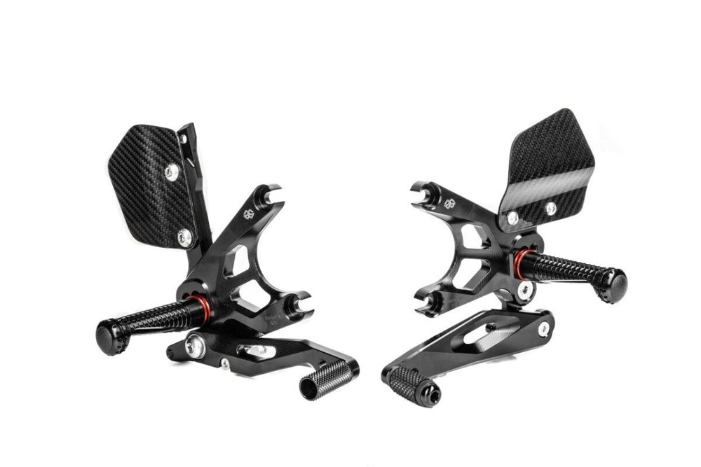 Gilles FXR Rearset For Kawasaki ZX-10 R 1000 ABS 2021-2025 Left and Right - Black