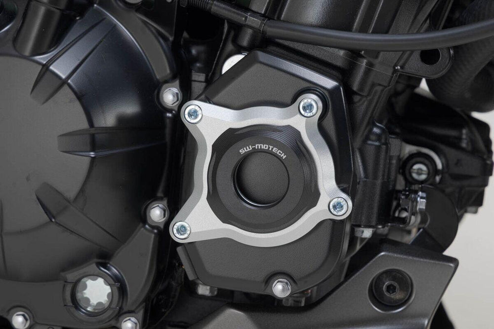 SW Motech Engine Case Protector For Kawasaki Z 900 2017-2026 Right - Black/Silver