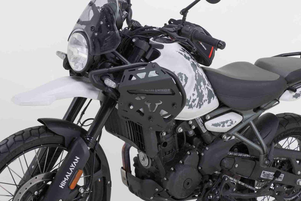 SW Motech SLC Left Side Carrier For Original Crash Bars For Royal Enfield Himalayan 450 2024-2025 - Black