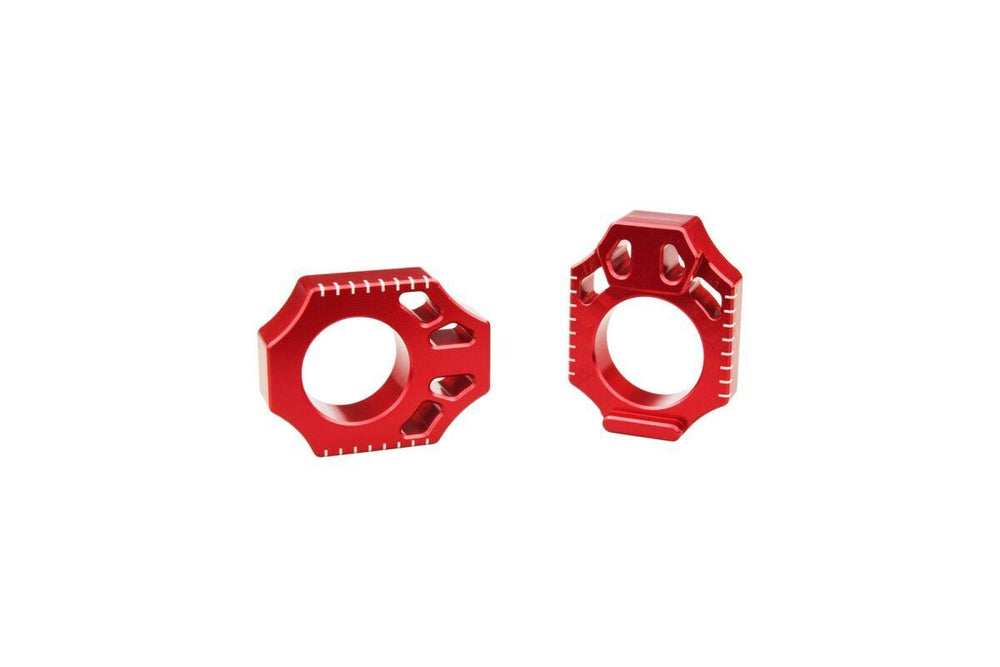 Scar Axle Blocks For Honda CR125 2002-2007 - Red