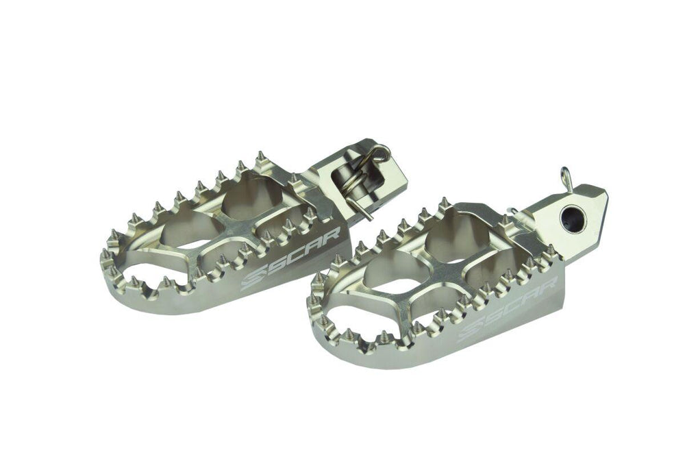 Scar Evolution Foot Pegs For Gas Gas EC 250 2024-2025 - Silver