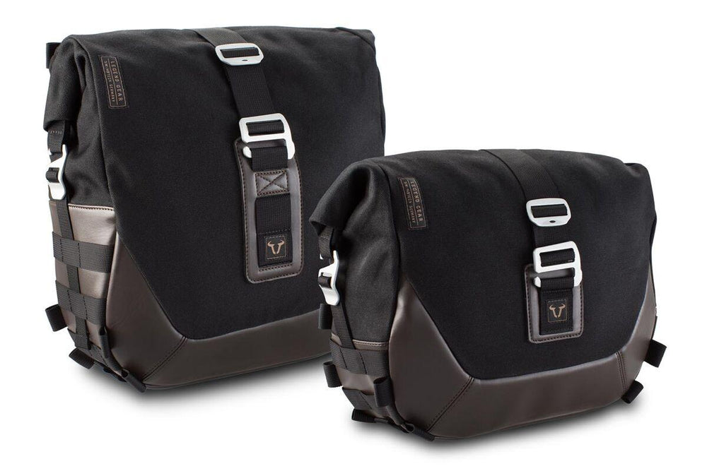 SW Motech Legend Gear LC2 Side Pannier Bag System For Triumph Speed Twin 1200 2019-2024 - Black/Brown