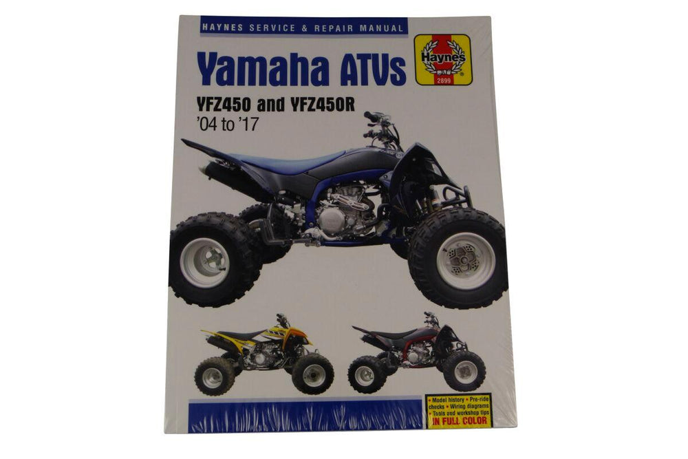 Haynes Service Manual For Yamaha YFZ450 2012-2013