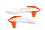 UFO Radiator Scoops For KTM EXC150 TPI 2020-2021 - Orange/White