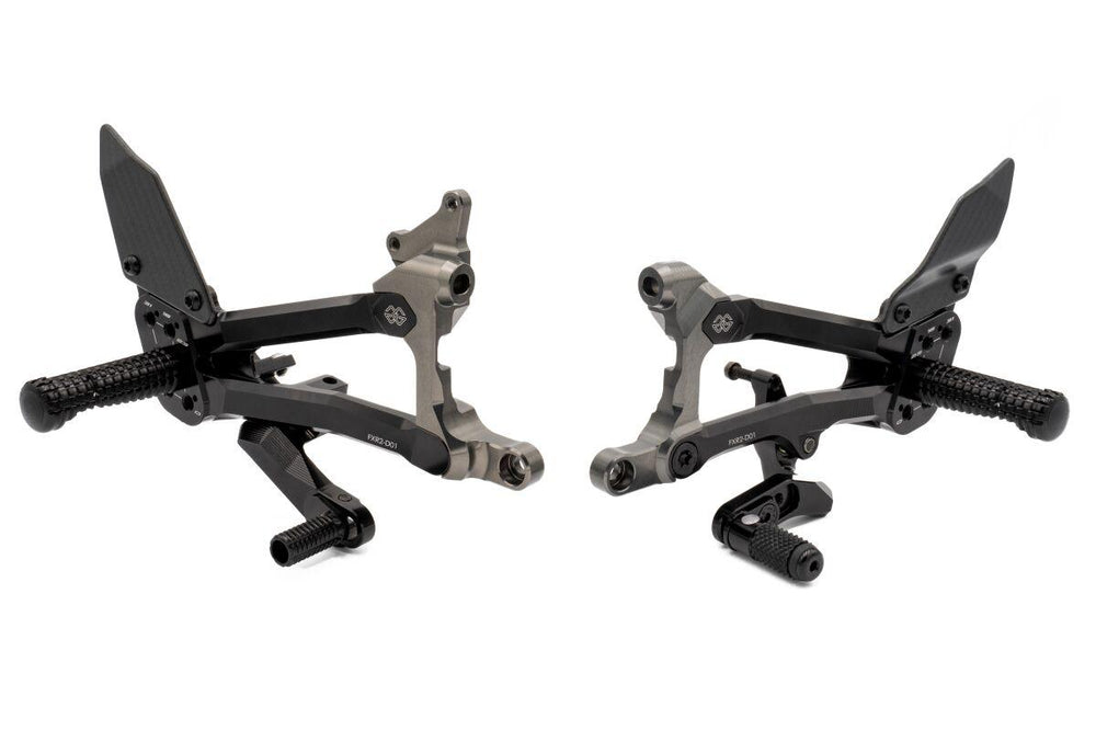 Gilles Rearset Factor-X For Ducati Panigale V4 1000 R ABS 2019-2020 & 2023-2024 Left and Right - Black