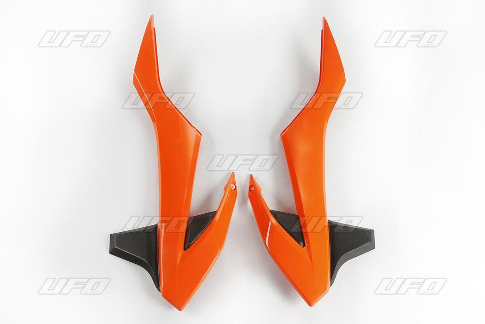 UFO Radiator Scoops For KTM  SX85 2018-2024 - Black Orange