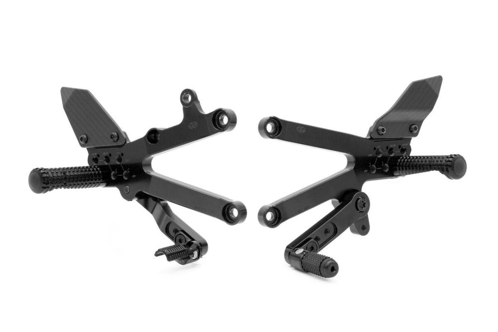 Gilles FXR Rearset For Kawasaki ZX-6 R 636 ABS 2023-2026 Left and Right - Black