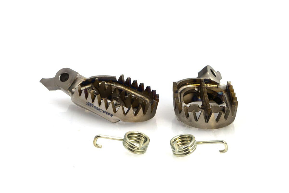 Scar Foot Pegs For Yamaha WRF250 2025-2026 - Titanium