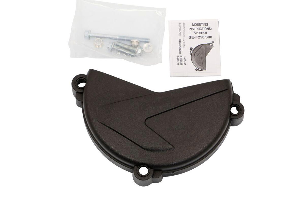 Polisport Clutch Cover Protector For Sherco SEF 250 2014-2019 - Black