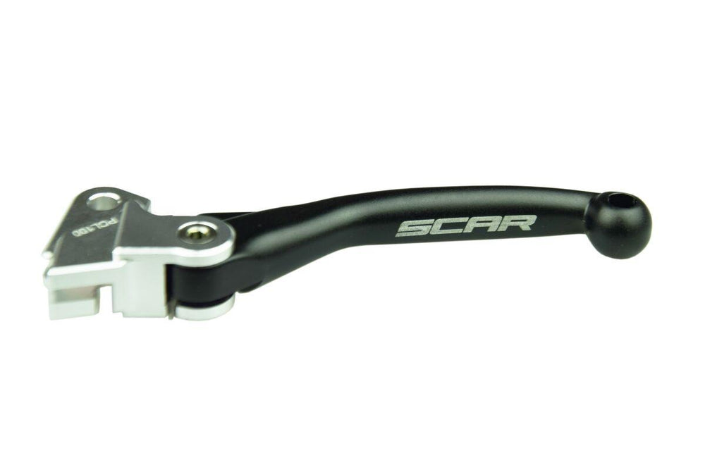 Scar Clutch Flex Levers For Kawasaki KX125 2006-2008 - Black