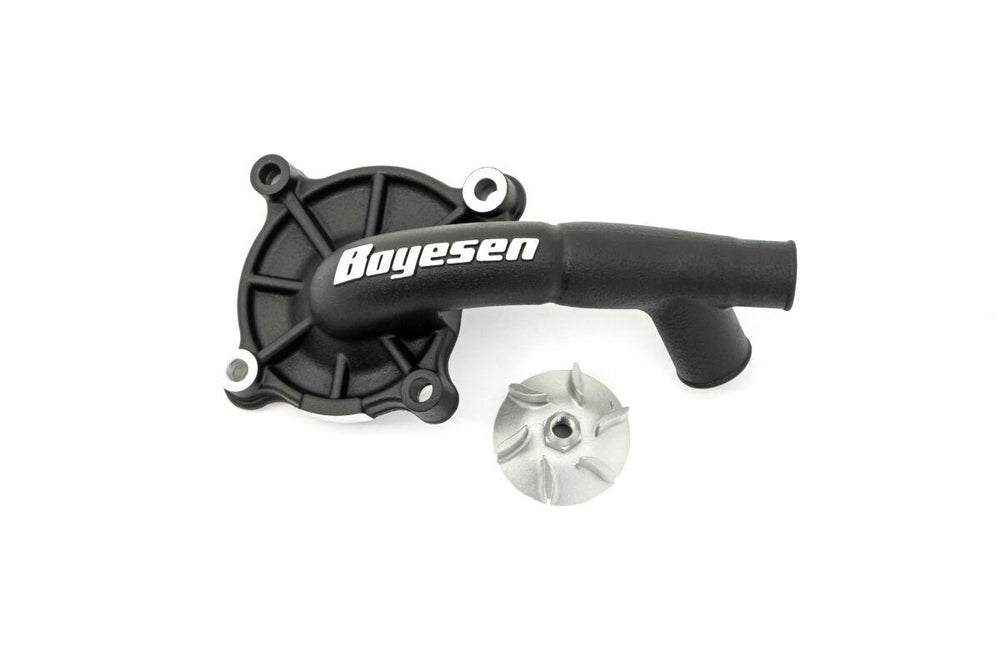 Boyesen Supercooler Water Pump Cover & Impeller Kit For Honda CRF250R 2018-2023 - Black