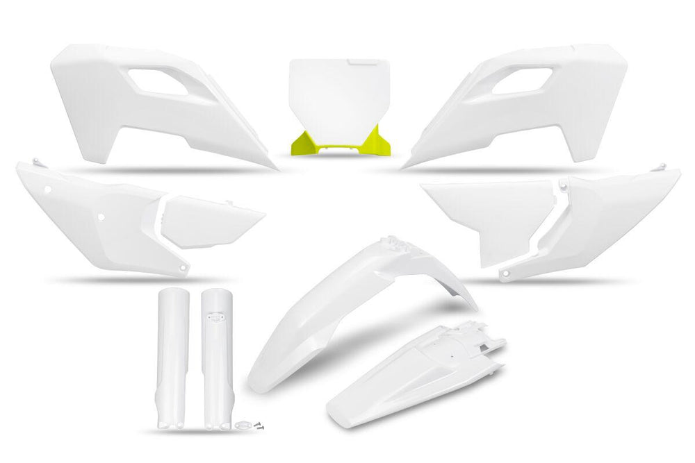 UFO Plastics Kit For Husqvarna FE250 2024-2025 - White