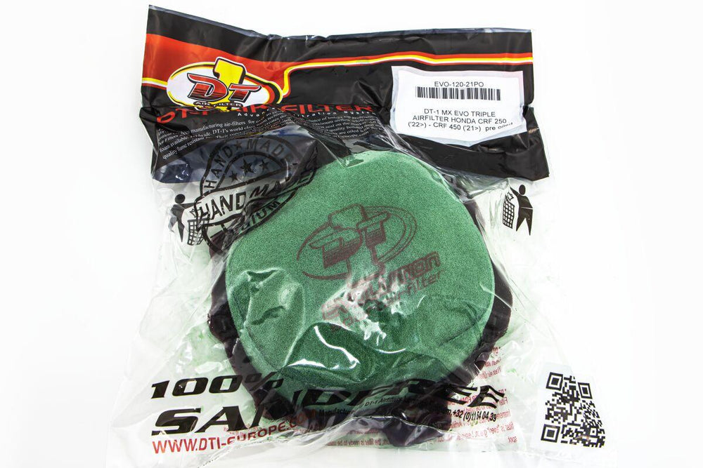 DT-1 Pre-Oiled Evo Air Filter For Honda CRF250F 2023-2025