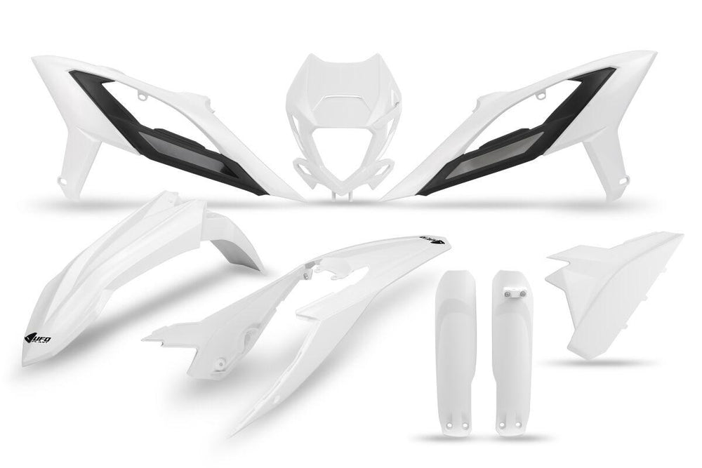 UFO Full Plastics Kit For Beta For Beta RR 250 2020-2022 - White/Black