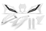UFO Full Plastics Kit For Beta For Beta RR 250 2020-2022 - White/Black