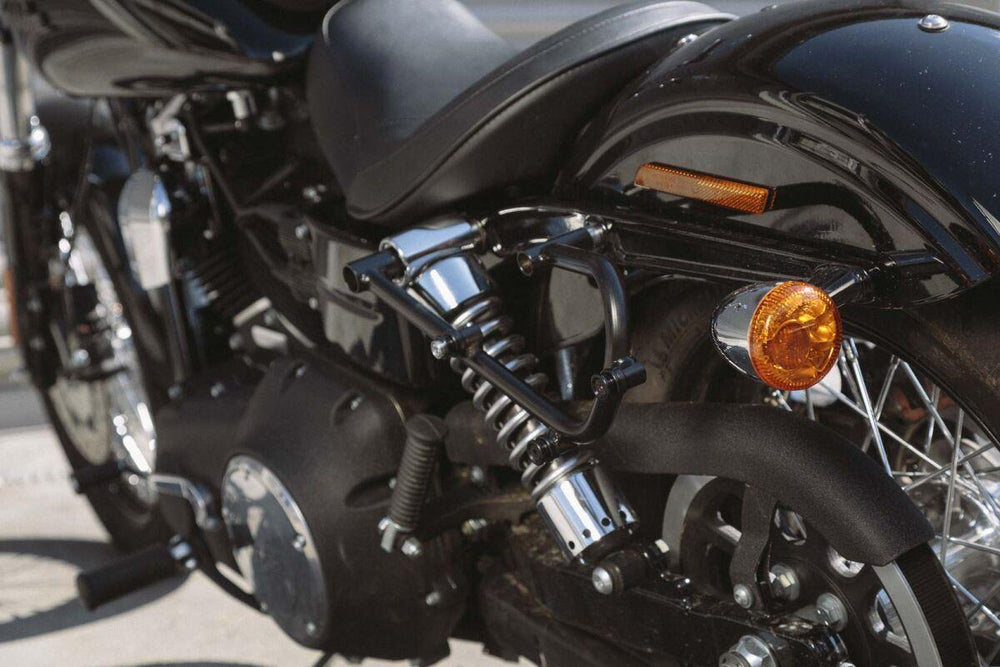 SW Motech SLC Left Side Pannier Carrier For Harley Davidson FXDB 1584 2009-2013 - Black