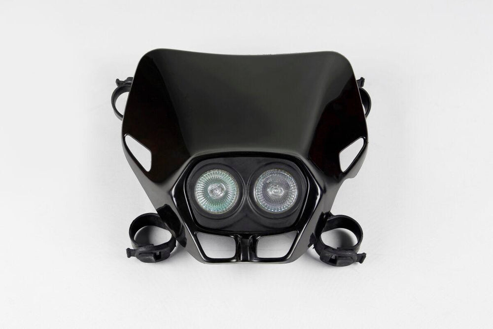 UFO Firefly Twin Universal Headlight - Black