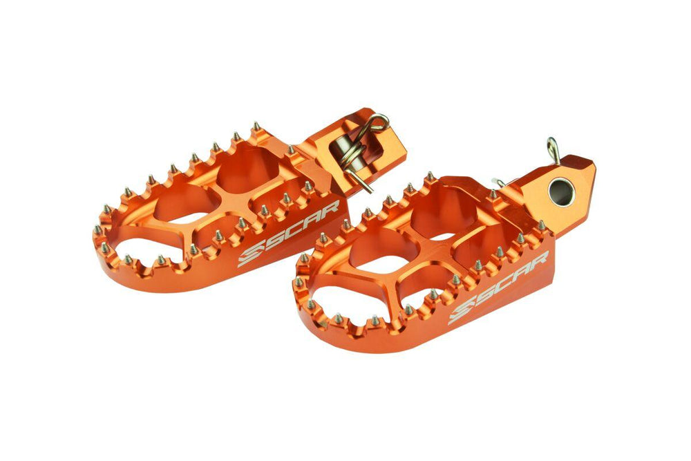 Scar Evolution Foot Pegs For Gas Gas EC 250 2024-2025 - Orange