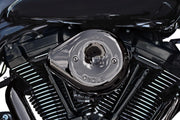 S&S Cycle Stealth Teardrop Air Cleaner Kit For Harley Davidson FLDE 1750 2018-2020 - Lava Chrome