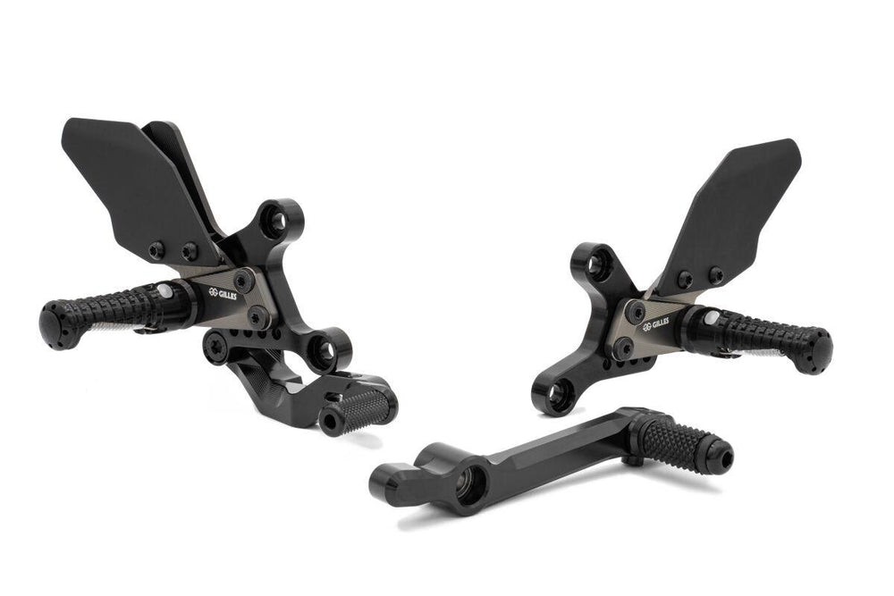 Gilles AS31GT3 Adjustable Rearset For Yamaha MT-09 ABS 2024-2026 Left and Right - Black