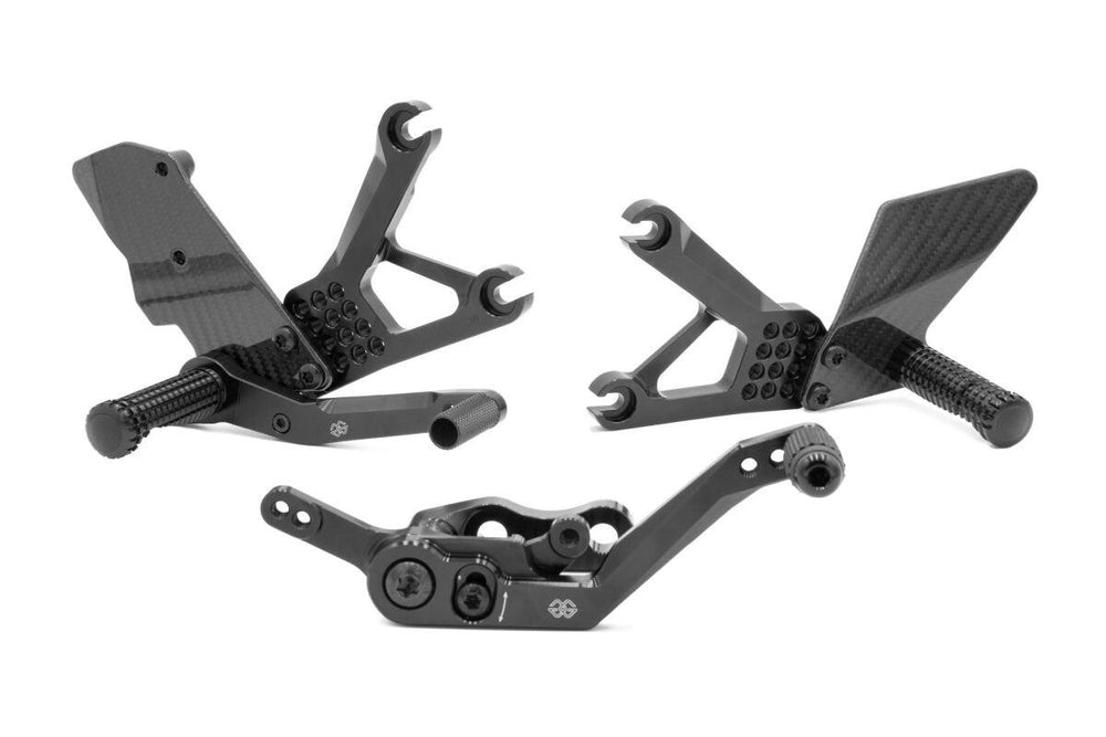 Gilles AS31GT3 Adjustable Rearset For Yamaha YZF-R1 1000 2023 Left and Right - Black
