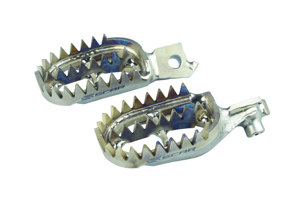 Scar Foot Pegs For Suzuki RMX450Z 2010-2017 - Titanium