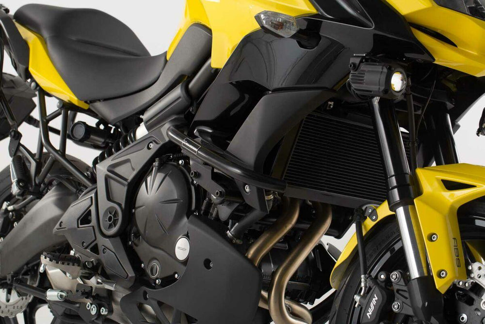 SW Motech Crash Bars For Kawasaki KLE 650 2014-2024 - Black Powder-Coated