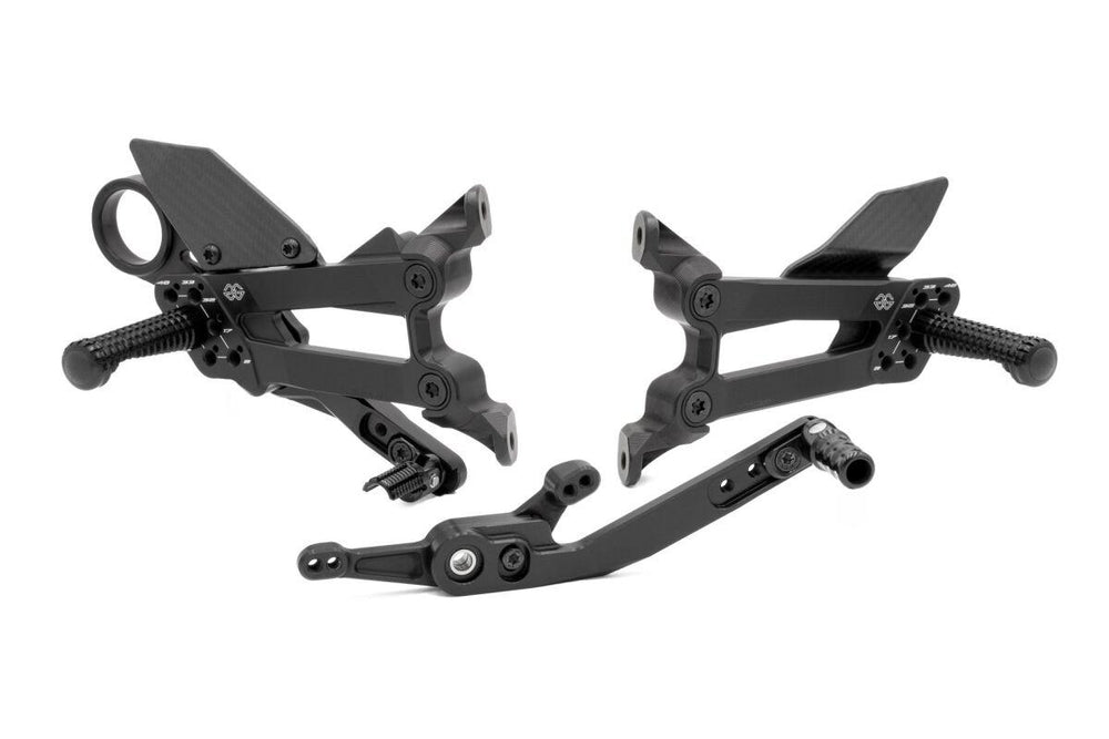 Gilles FXR Rearset For BMW M 1000 RR ABS 2021-2026 Left and Right - Black