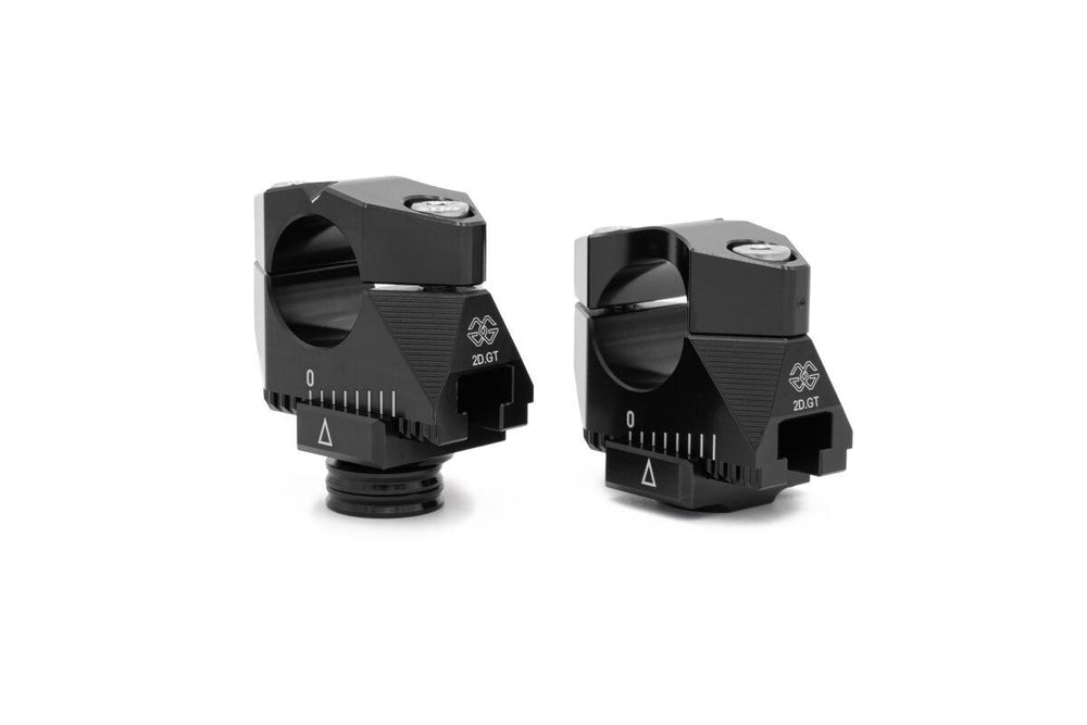 Gilles 2D.GT Handlebar Risers For Honda MSX125 ABS 2022-2026 - Black