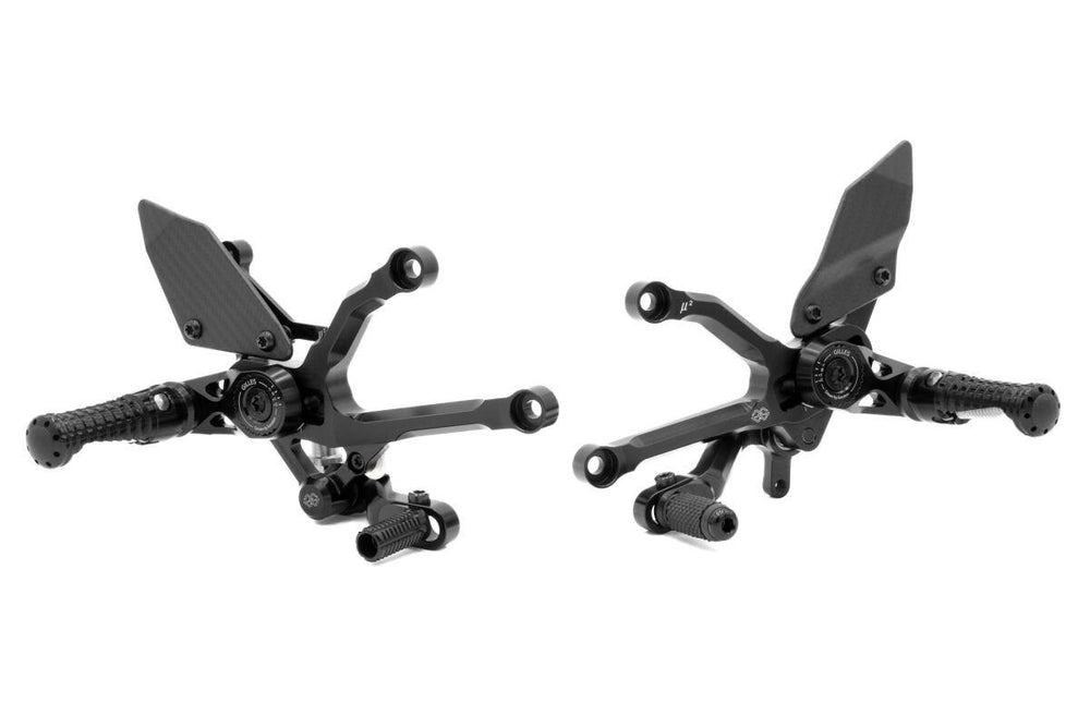 Gilles MUE2 Rearset For Ducati Panigale V4 1000 R ABS 2024 & 2026 Left and Right - Black
