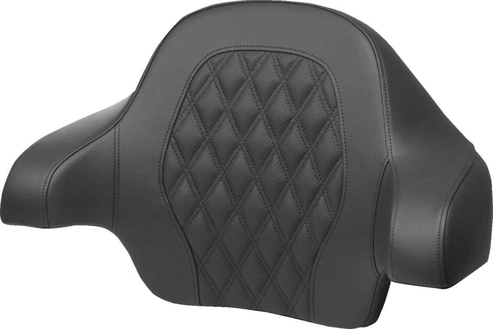 Saddlemen Tour Pak Lattice Stitch Backrest Pad For Harley Davidson FLH 1868 2021 - Black/Blue