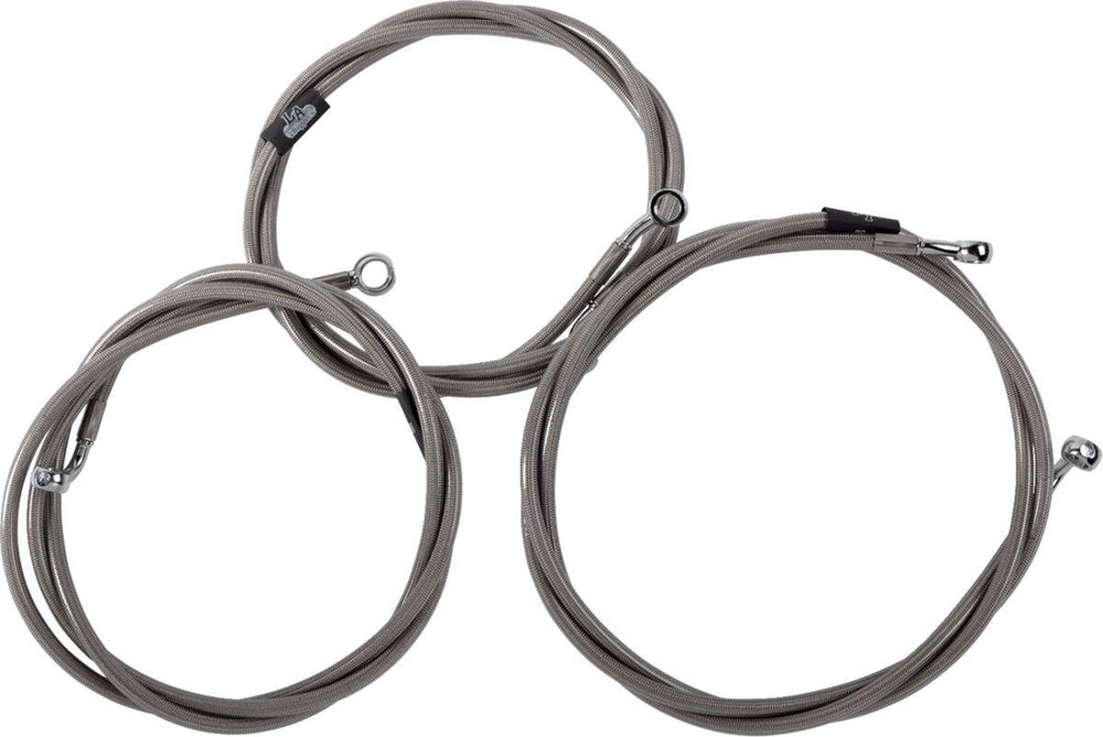 LA Choppers Brake Line Kit For Harley Davidson FLHRXS 1868 ABS 2024 18-20 FL 24+ Chrome