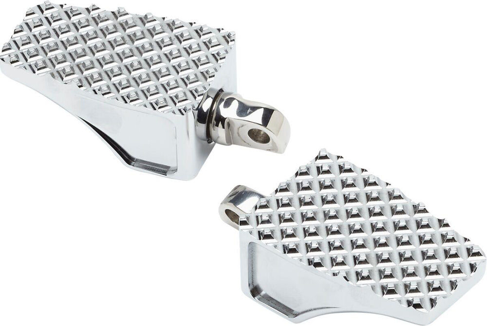 LA Choppers County Line Foot Pegs For Harley Davidson FLD 1690 2012-2013 Fits Front Or Rear - Chrome