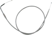 Drag Specialties Stainless Steel Braided Idle Cable For Harley Davidson FLHR 1340 1996-1998 108 cm (42-1 2") - Silver Unfinished