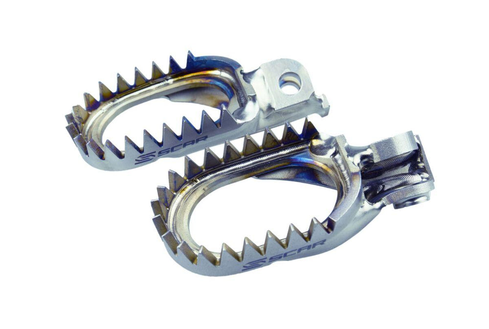 Scar Anti Mud Titanium Foot Pegs For Husqvarna EE 5 2020-2024