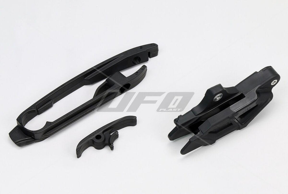 UFO Chain Guide & Chain Slider Kit For Husqvarna FC250 2014-2022 Black