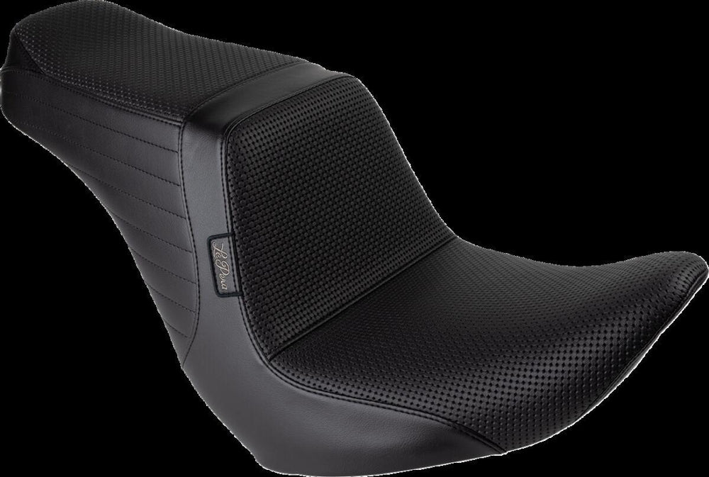 LE Pera Tailwhip Up Front Seat For Harley Davidson FLSB 1750 ABS 2018-2021 Basketweave - Black