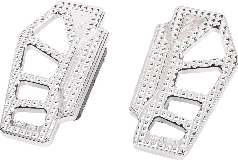 Thrashin Supply Co Apex Mini Floorboards For Harley Davidson E 1000 1936-1952 - Chrome